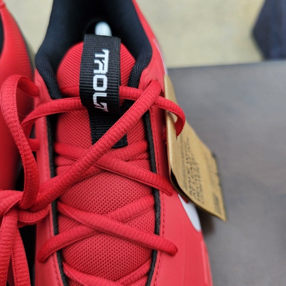 Nike Force Trout 9 Keystone Red White Baseball Cleats FB9728-600 Mens Size 11.5‎ - Picture 3 of 12